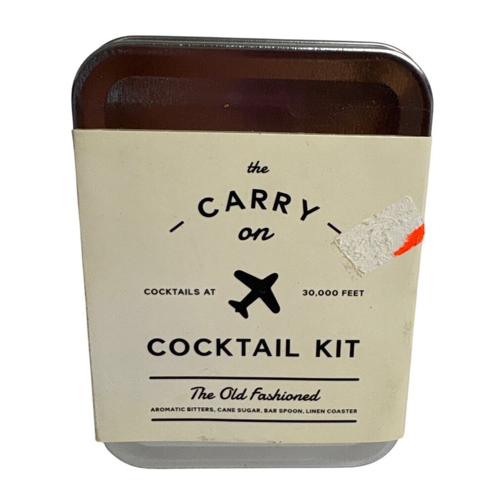 Carry On Cocktail Kit Old Fashioned Mix Set Wheels Up NEW